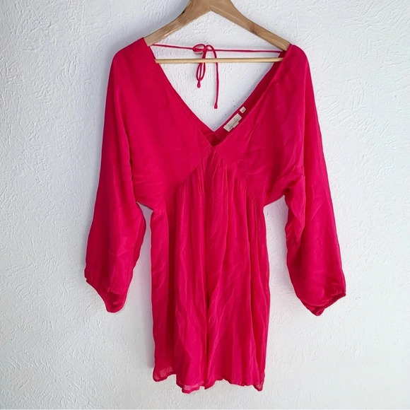 Anthropologie Let Me Be Forever That Girl Mini Dress Pink Sz XXS - Picture 2 of 7